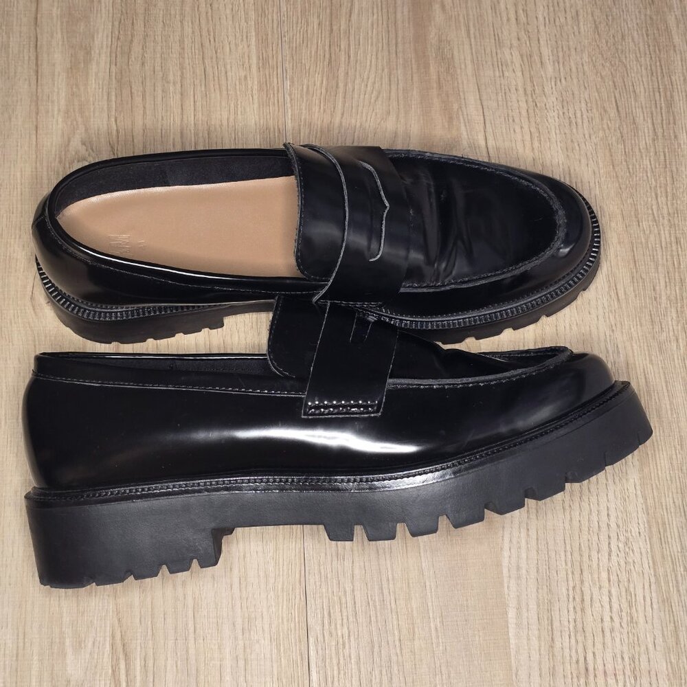 H&M Chunky Black Loafers – Size 41 (US Women’s 10-10.5)